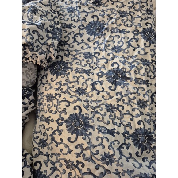 Ralph Lauren set Porcelain Rosette Blue Queen Flat, Fitted, Pillowcase - Picture 5 of 5